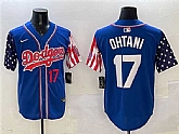 Men's Los Angeles Dodgers #17 Shohei Ohtani Royal Limited Stitched Jersey,baseball caps,new era cap wholesale,wholesale hats